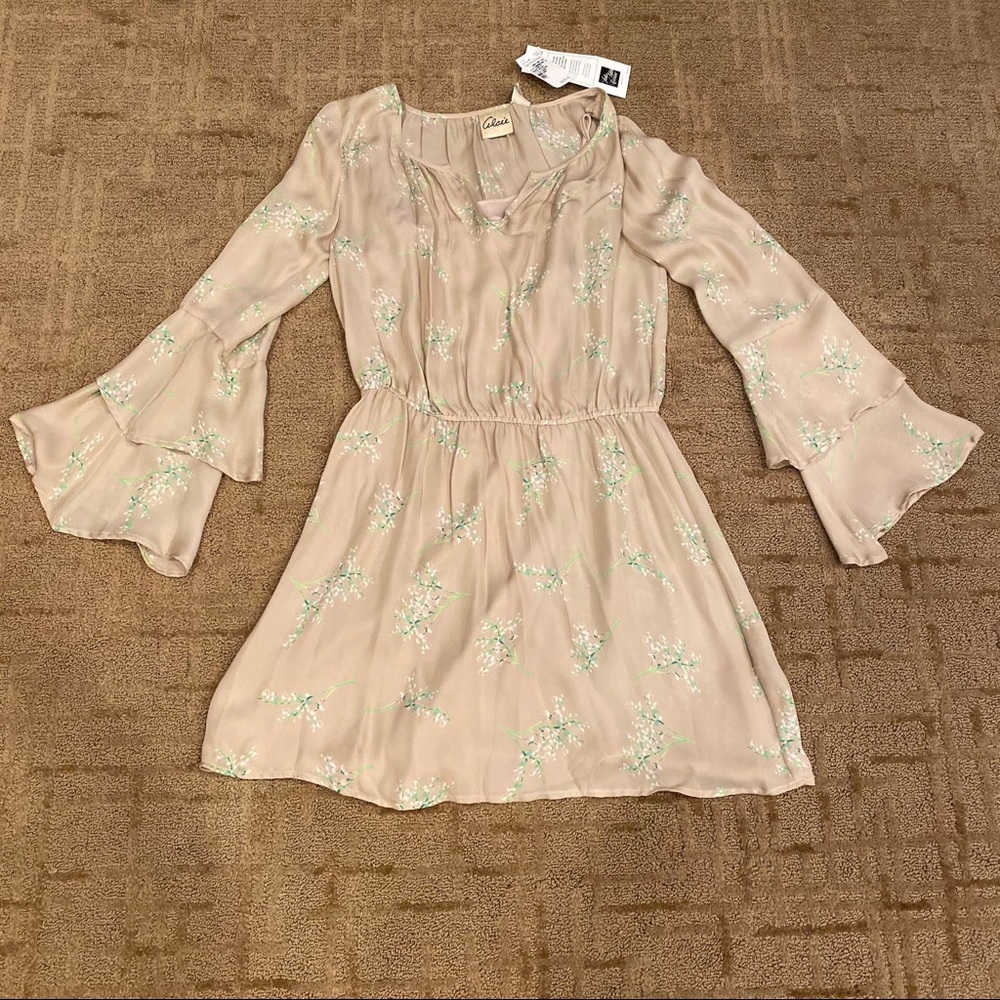 Alcee Beige Floral Dress